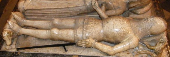 Thomas Beauchamp, 1369, St. Mary, Warwick, England. Combat Society website, http://www.themcs.org/armour/14th%20century%20armour.htm
